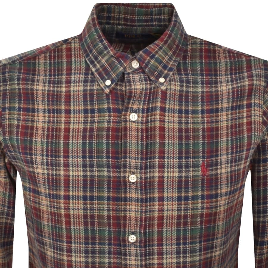 Ralph Lauren Check Long Sleeve Shirt Khaki