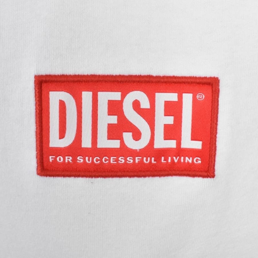 Diesel T Box Lab Logo T Shirt White