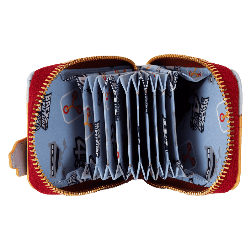 Back To The Future 40th Anniversary Time Machine Accordion Wallet