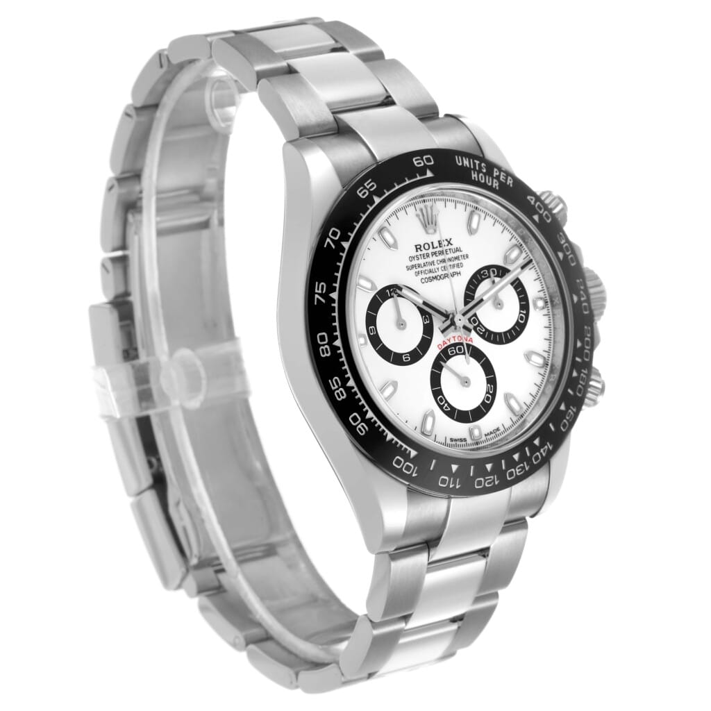 Cosmograph Daytona 'Panda' (Reference 116500LN). A 40mm stainless steel automatic wristwatch with chronograph. 2022