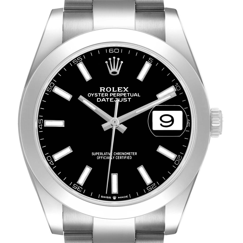 Datejust (Reference 126300). A 41mm stainless steel automatic wristwatch with date. 2022