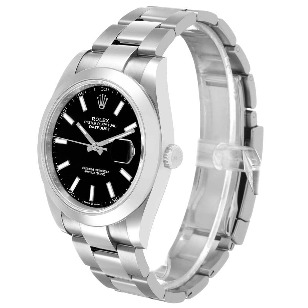 Datejust (Reference 126300). A 41mm stainless steel automatic wristwatch with date. 2022