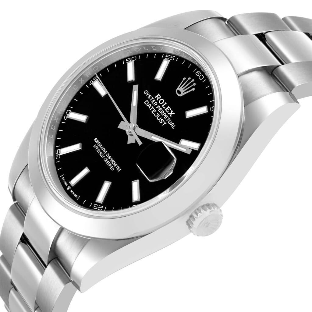 Datejust (Reference 126300). A 41mm stainless steel automatic wristwatch with date. 2022