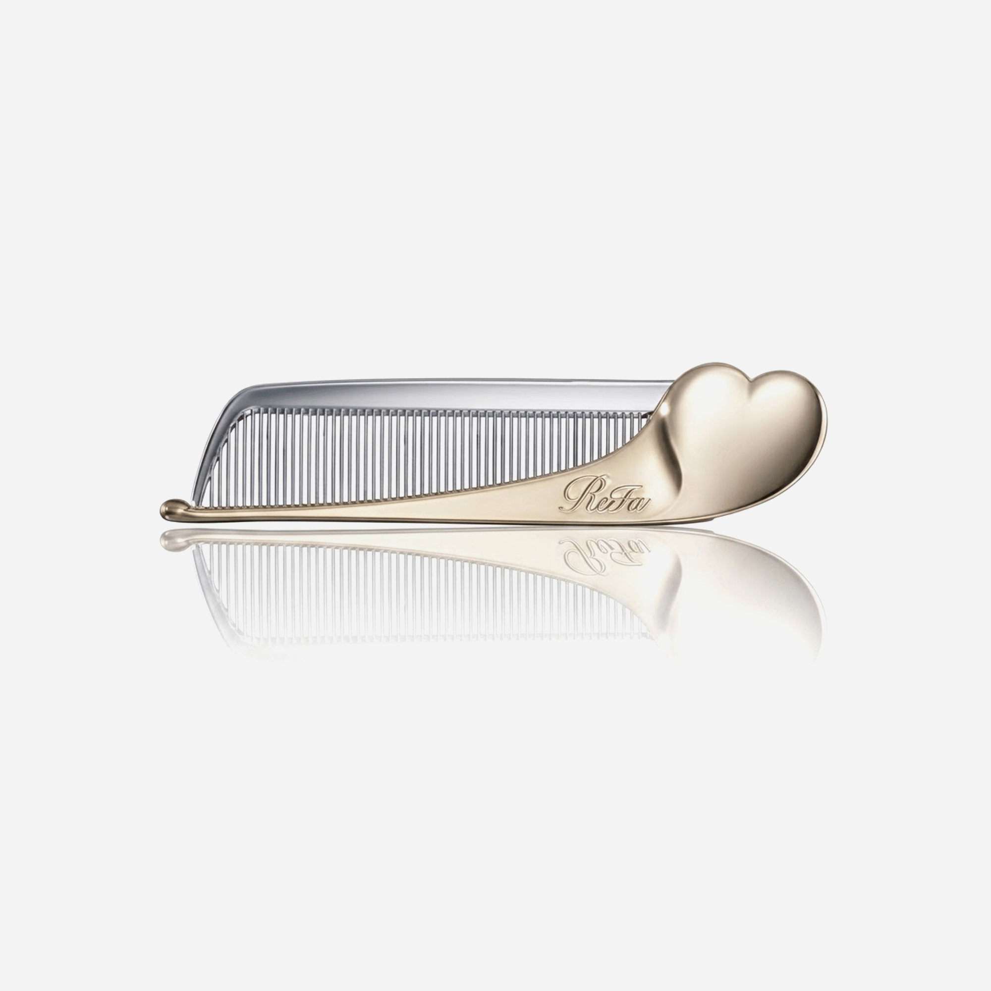ReFa Heart Comb Aria Champagne Gold