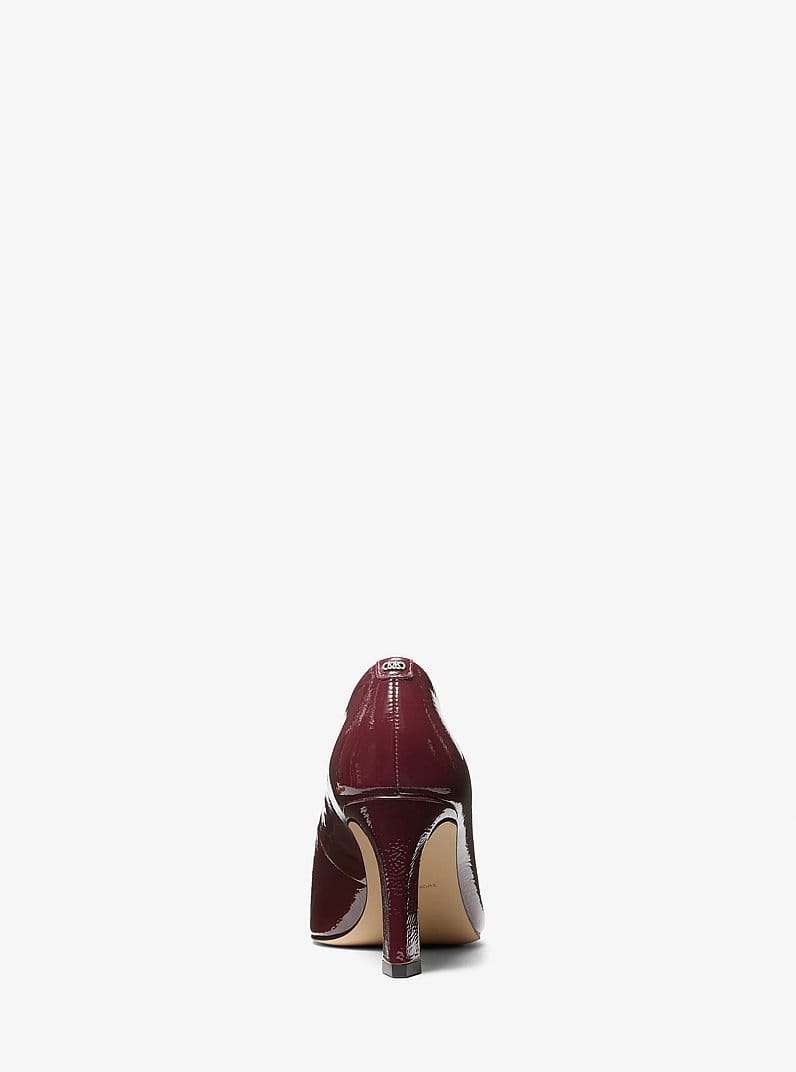 Darrah Crackled Patent Leather Pump