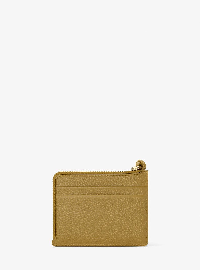 Jet Set Small Pebbled Leather Card Case Wristlet