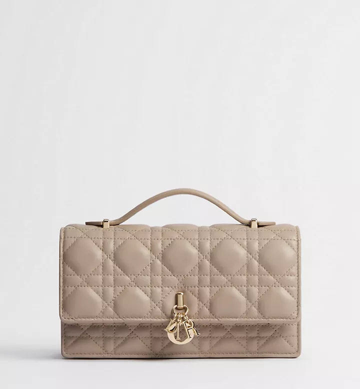 My Dior Mini Bag Powder Beige Cannage Lambskin