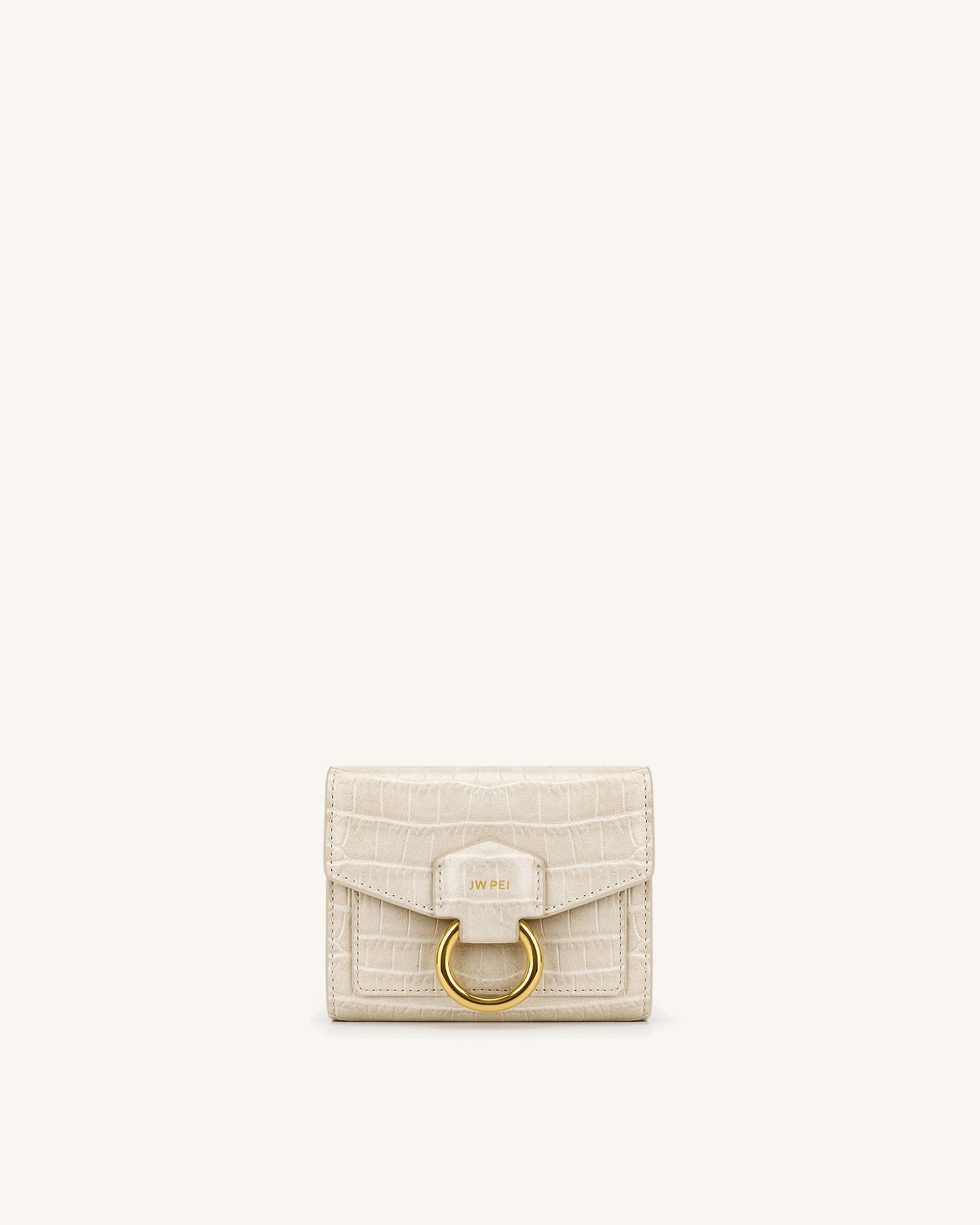 Stella Wallet - Black Grained Vegan Leather