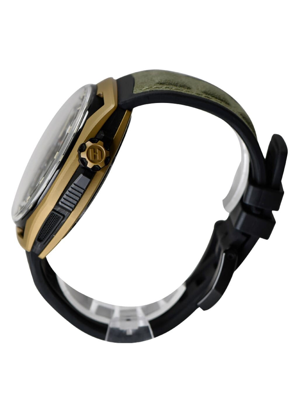 Hastroid Cosmic Hunter (Reference H02756-A). A 48mm bronze coated titanium and carbon manual wind wristwatch with power reserve.