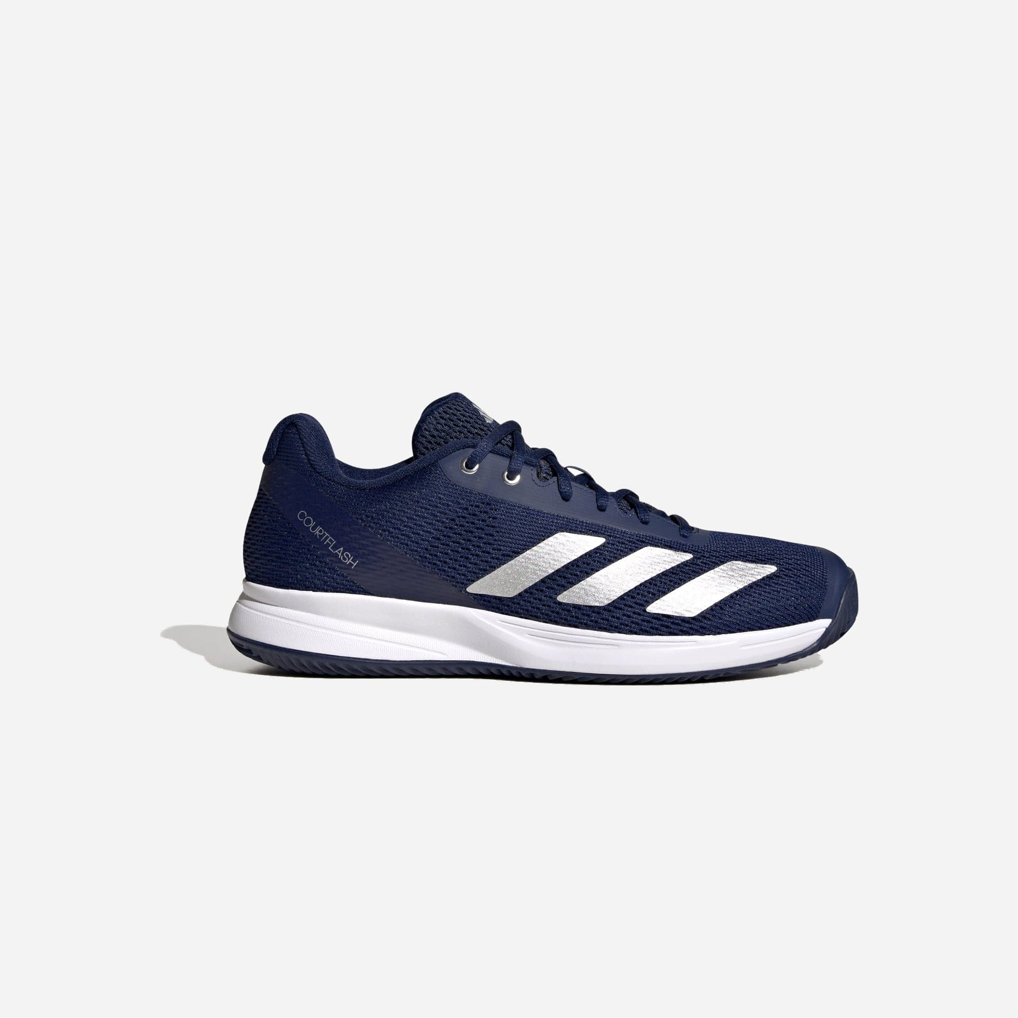 Adidas Courtflash Speed 2 Tennis Dark Blue Silver Metallic Cloud White WMNS