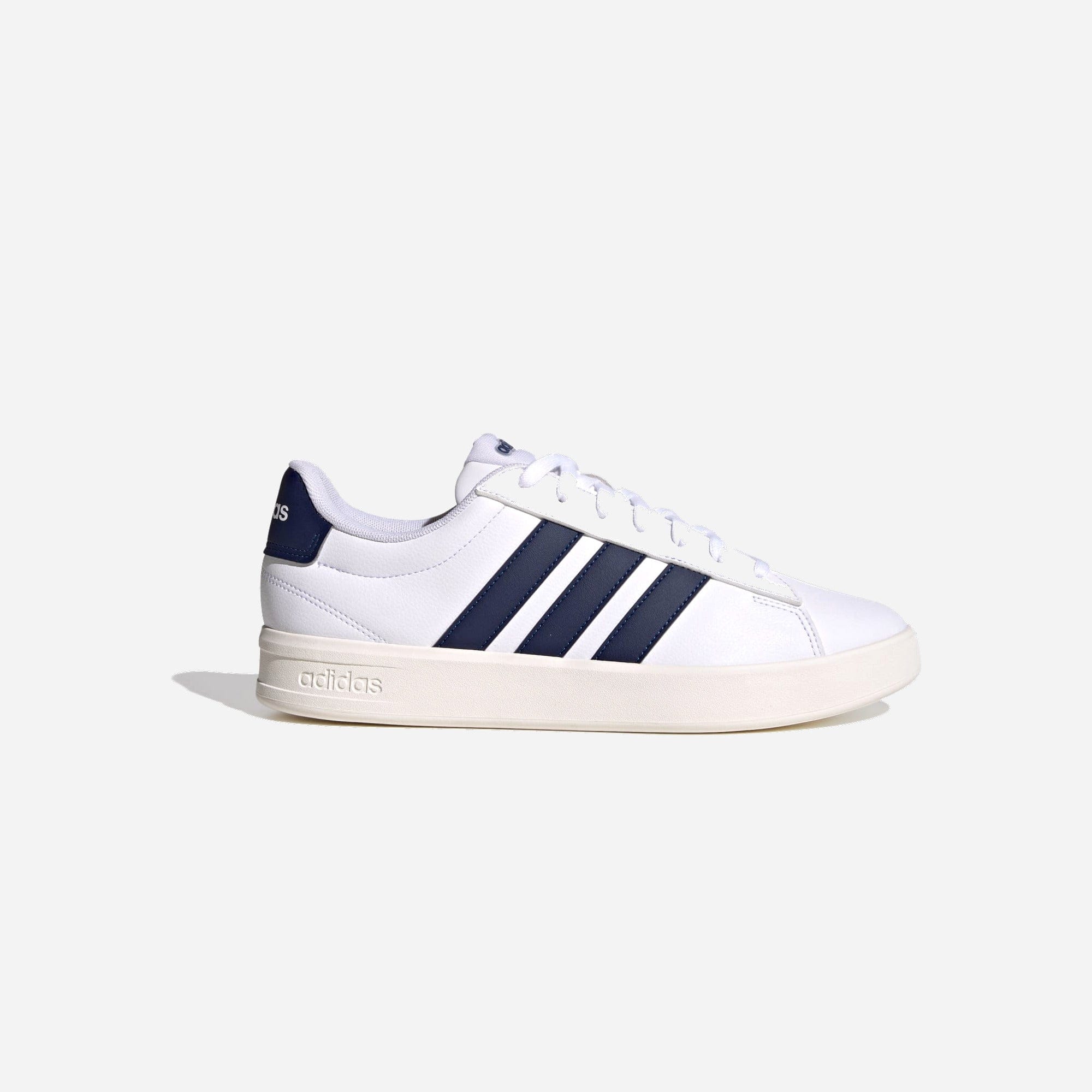 Adidas Grand Court 3.0 Cloud White Dark Blue Core White WMNS