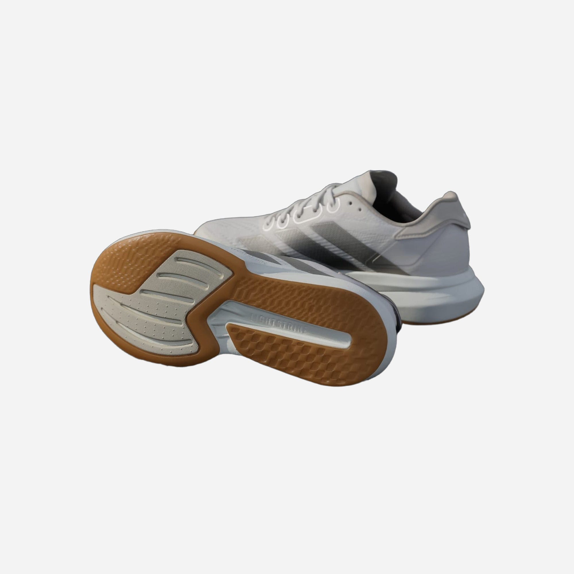 Adidas Duramo Speed 2 Running Chalk White Cyber Metallic Crystal Linen WMNS