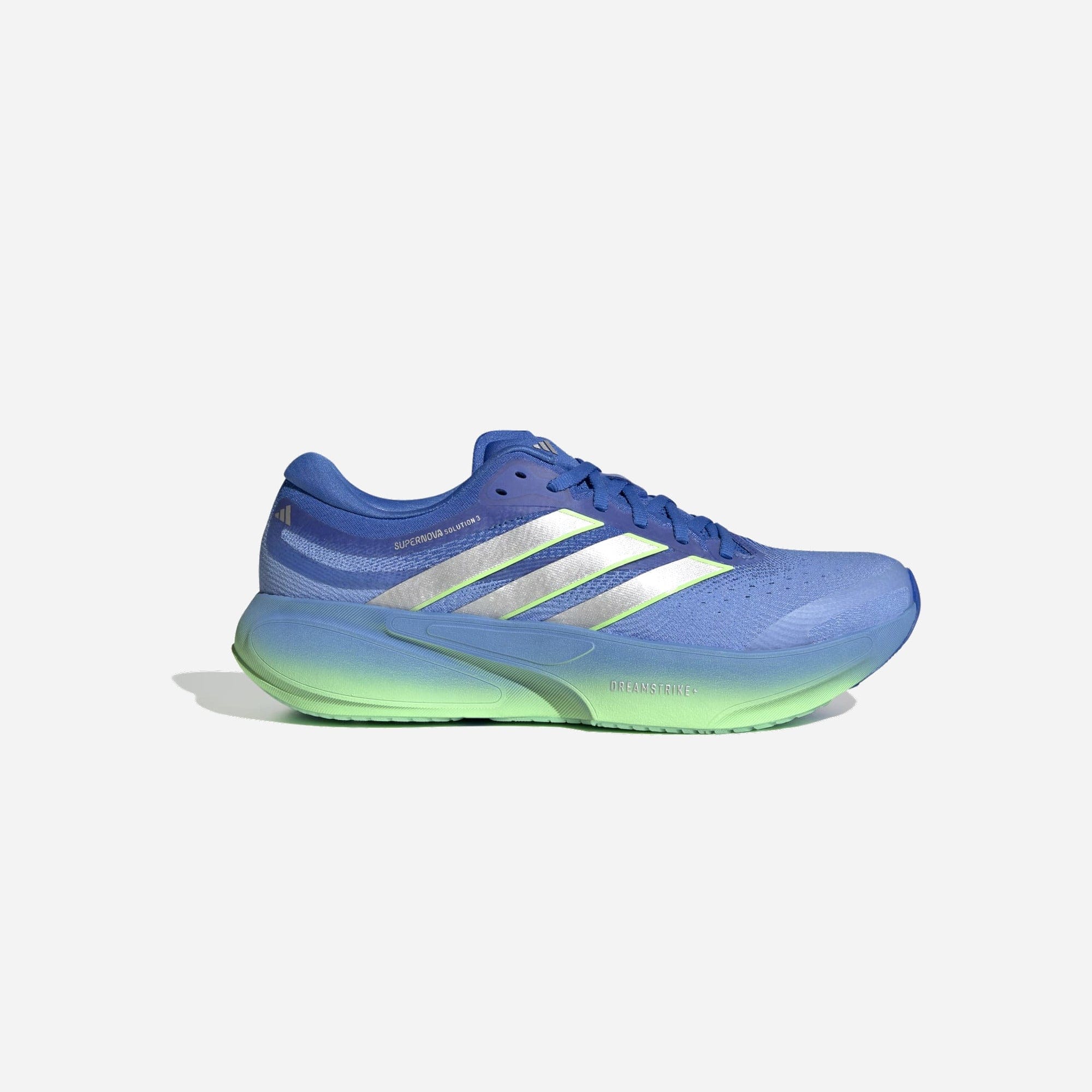 Adidas Supernova Solution 3 Running Lucky Blue Silver Metallic Lime Burst WMNS
