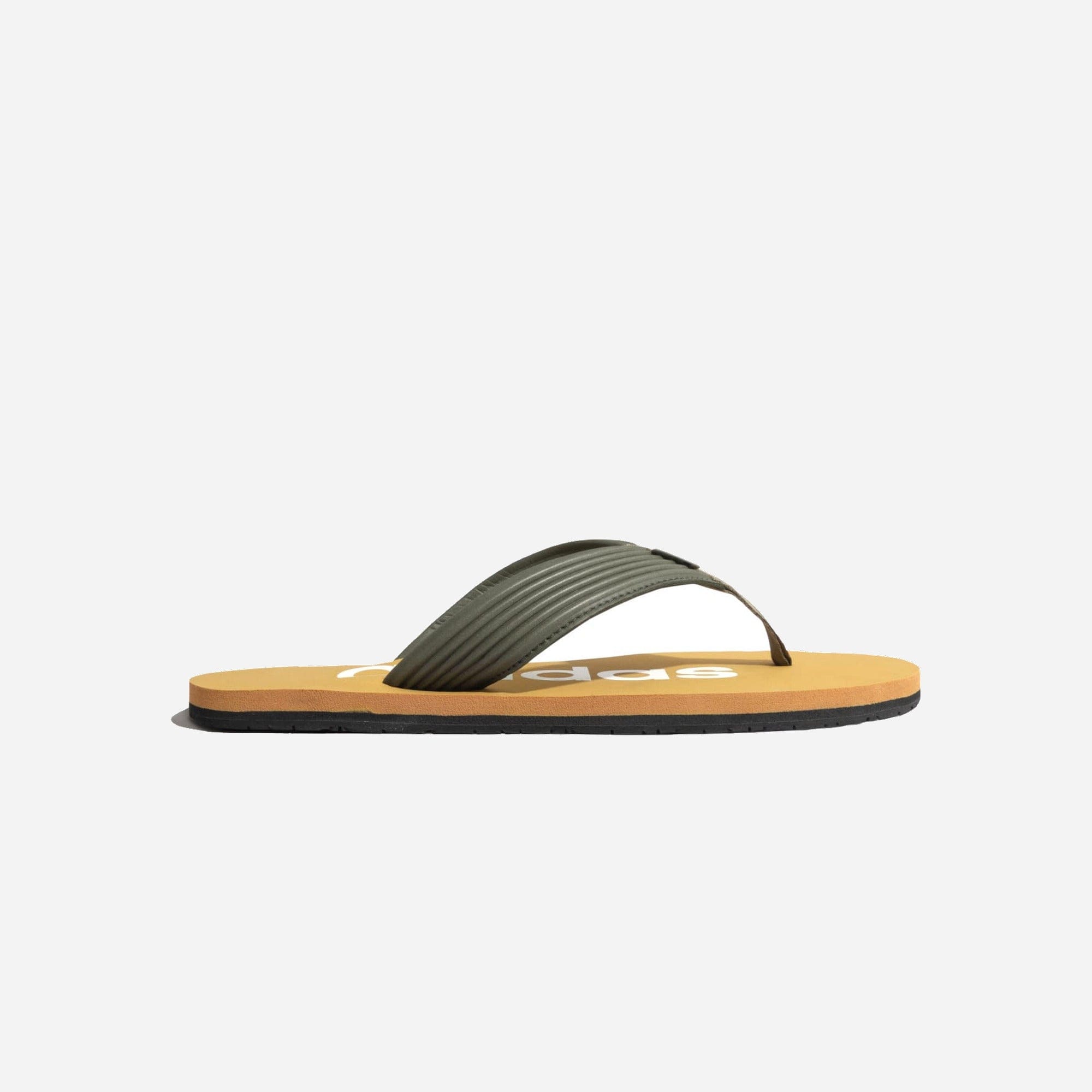 Adidas Yompzee Flip Flops Shadow Olive Preloved Bronze Chalk White WMNS