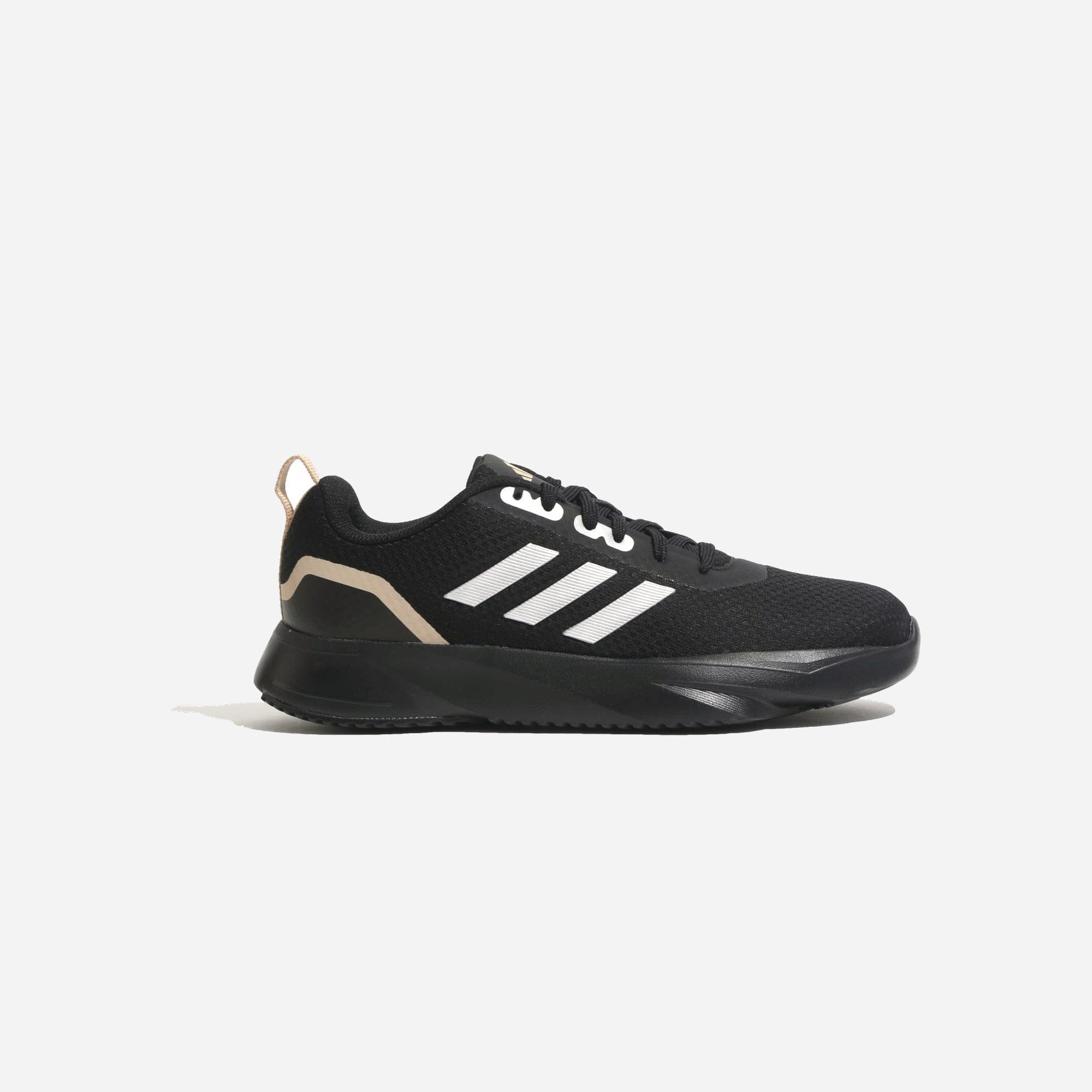 Adidas Base Slide Running Core Black Silver Metallic Magic Beige WMNS