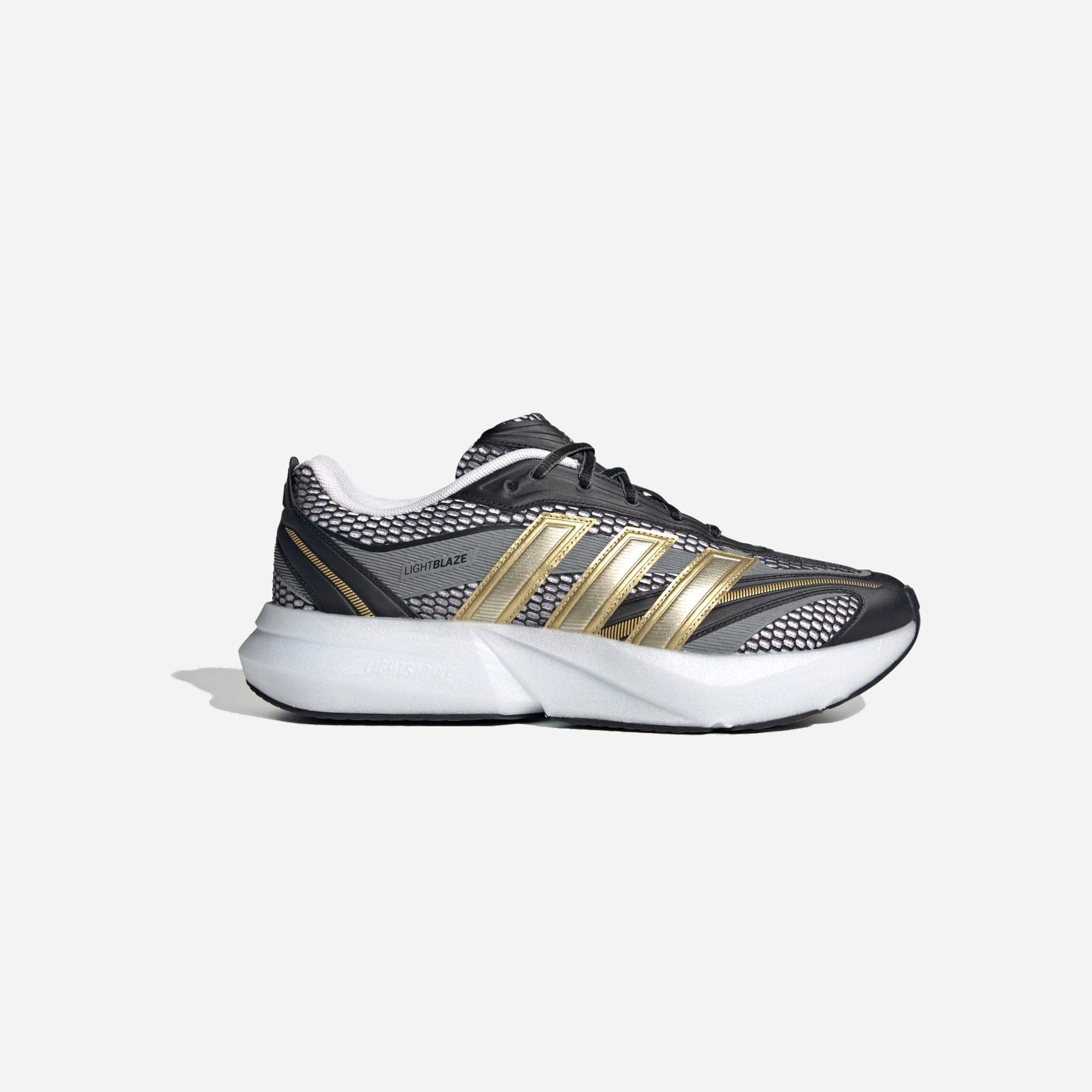 Adidas Lightblaze Glow Core Black Matte Gold Cloud White WMNS