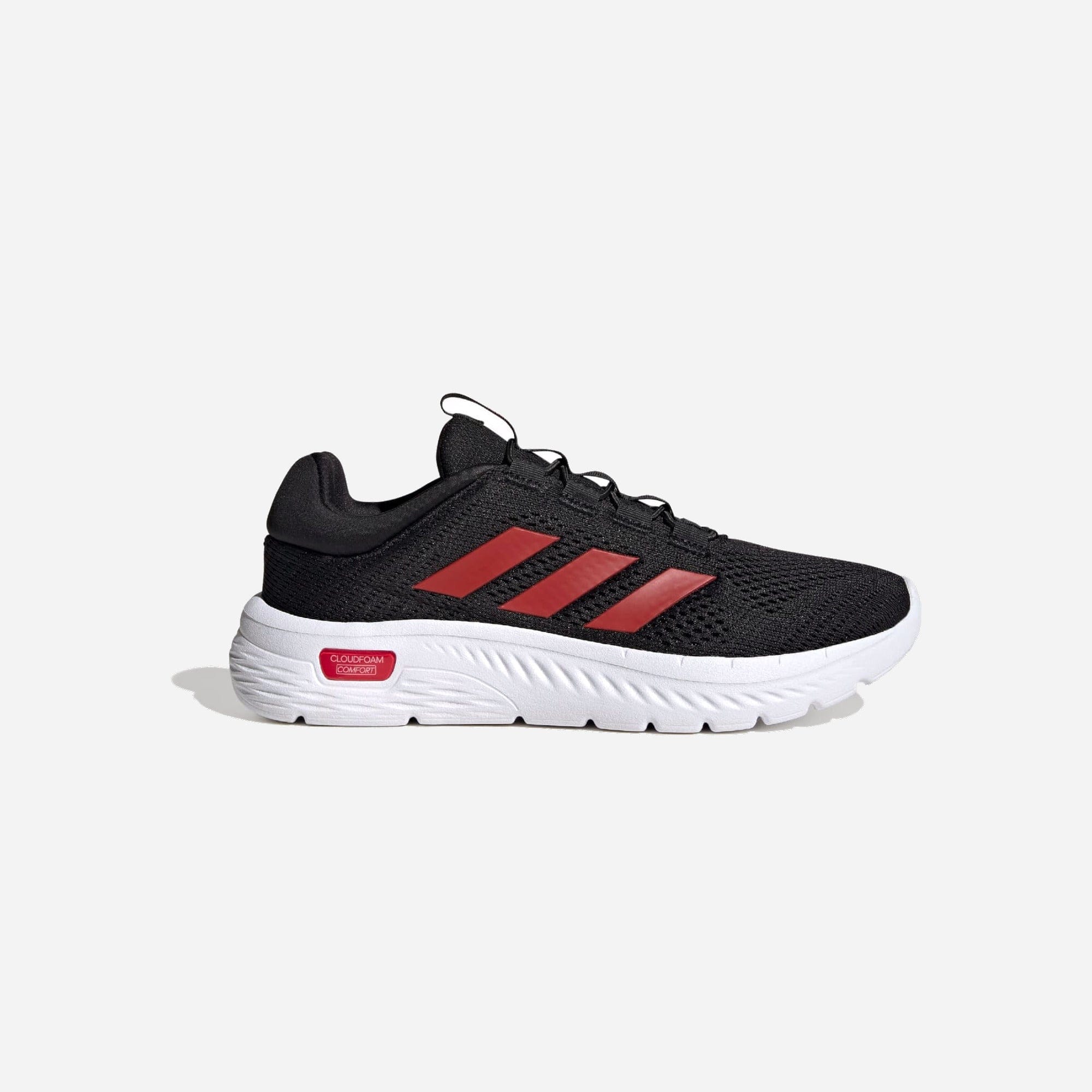 Adidas Cloudfoam Comfy Elastic Laces Core Black Better Scarlet Cloud White WMNS