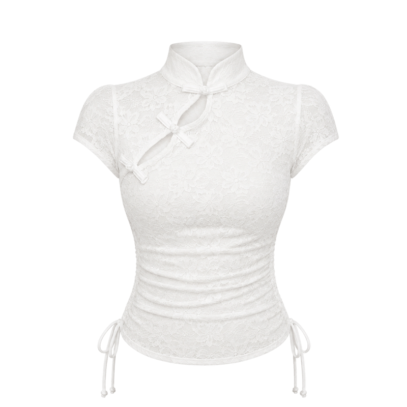 Valeria Cinched Ruched Top - Ivory