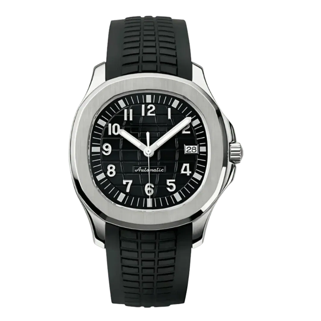AquaMod Silver Black (Original Seiko Movement)