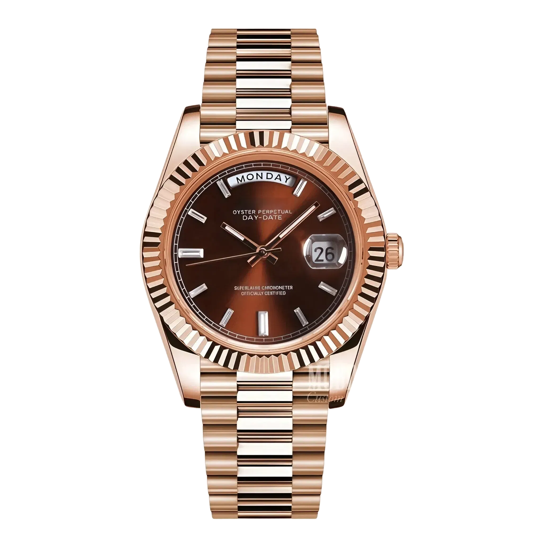 ModJust Daydate Rose Gold Chocolate (Original Seiko Movement)