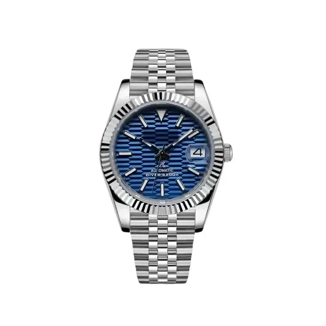 ModJust blue Fluted (Original Seiko Movement)