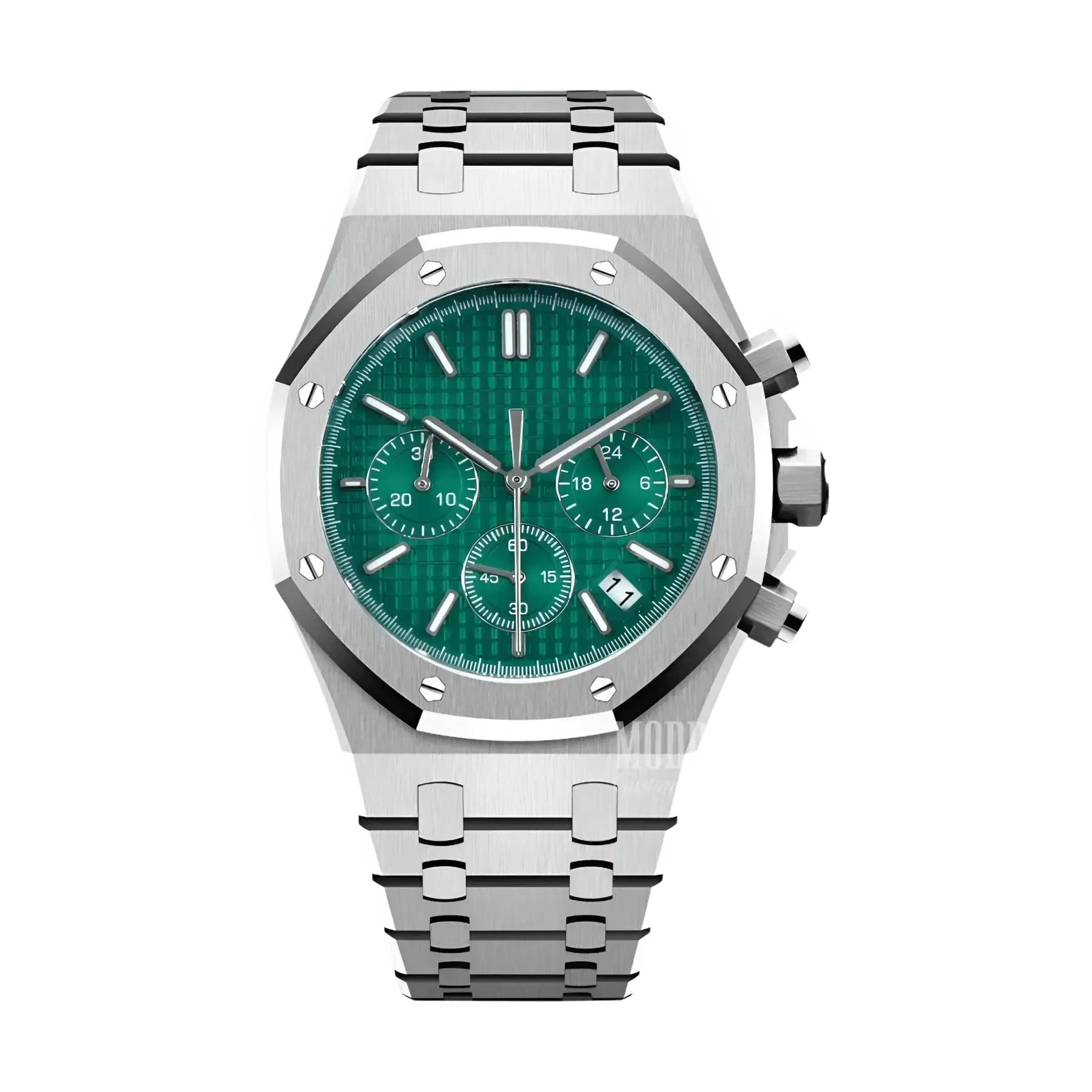 ModOak Chrono Green (Original Seiko Movement)