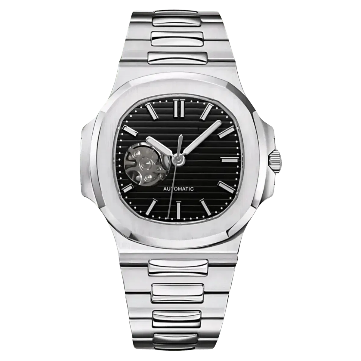 ModNaut OPEN HEART BLACK (Original Seiko Movement)