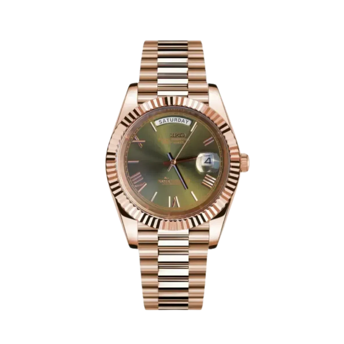 DayMod Olive Rose Gold (Original Seiko Movement)