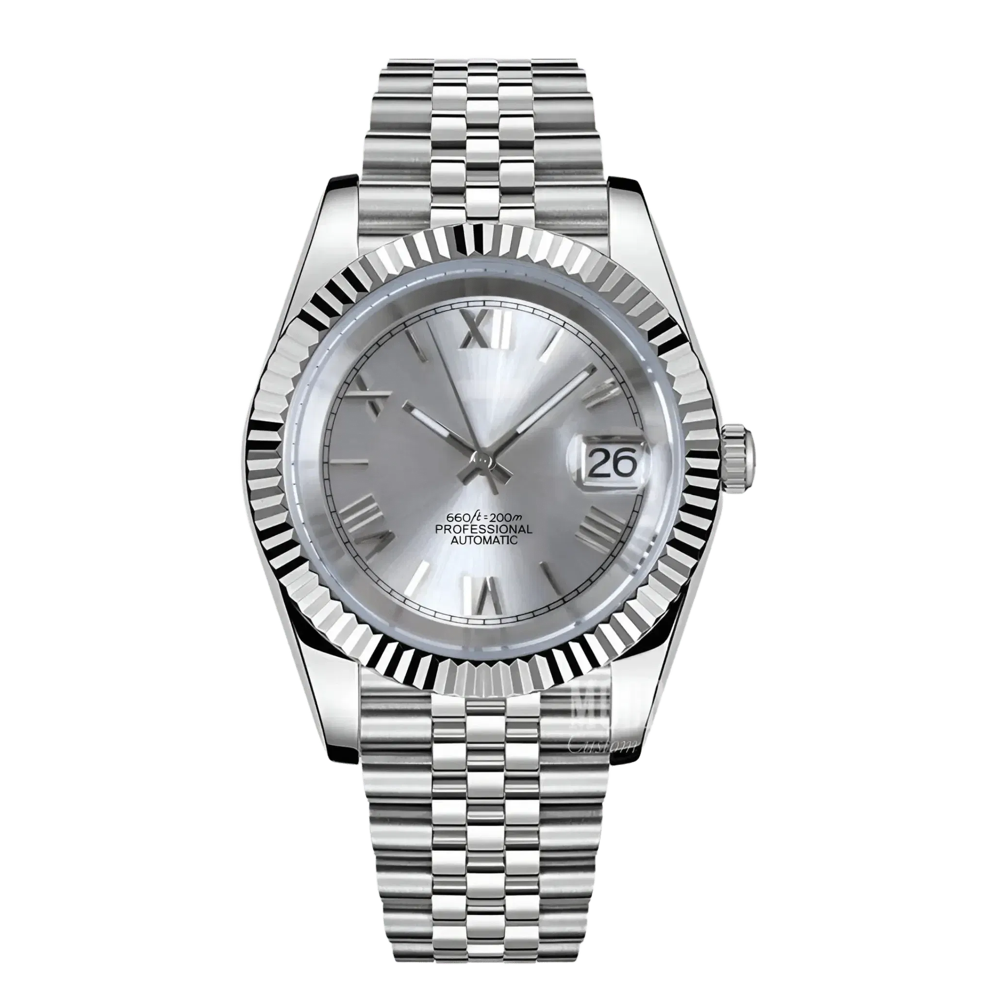 ModJust Roman Silver (Original Seiko Movement)