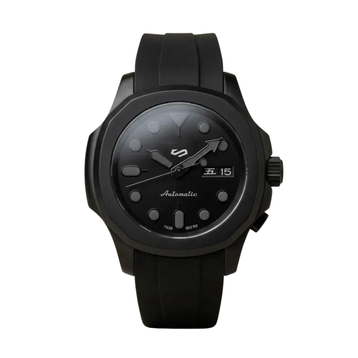 ModNaut Stealth ' – Matte Black Case & All-Black Dial (Original Seiko Movement)