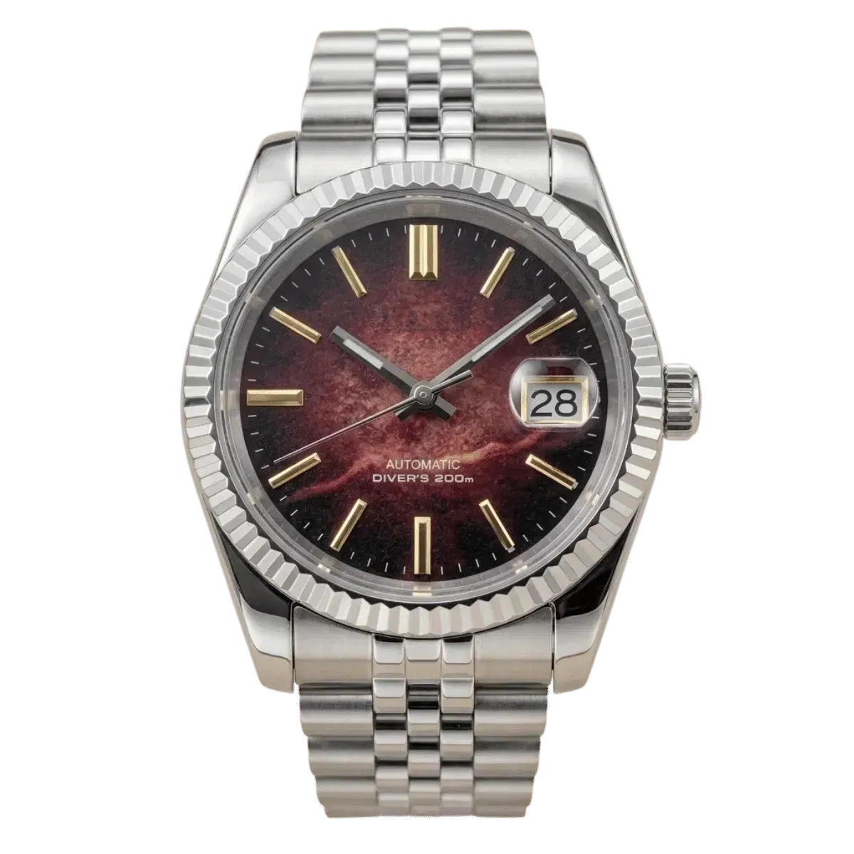 ModJust Bordeaux Nebula (Original Seiko Movement)