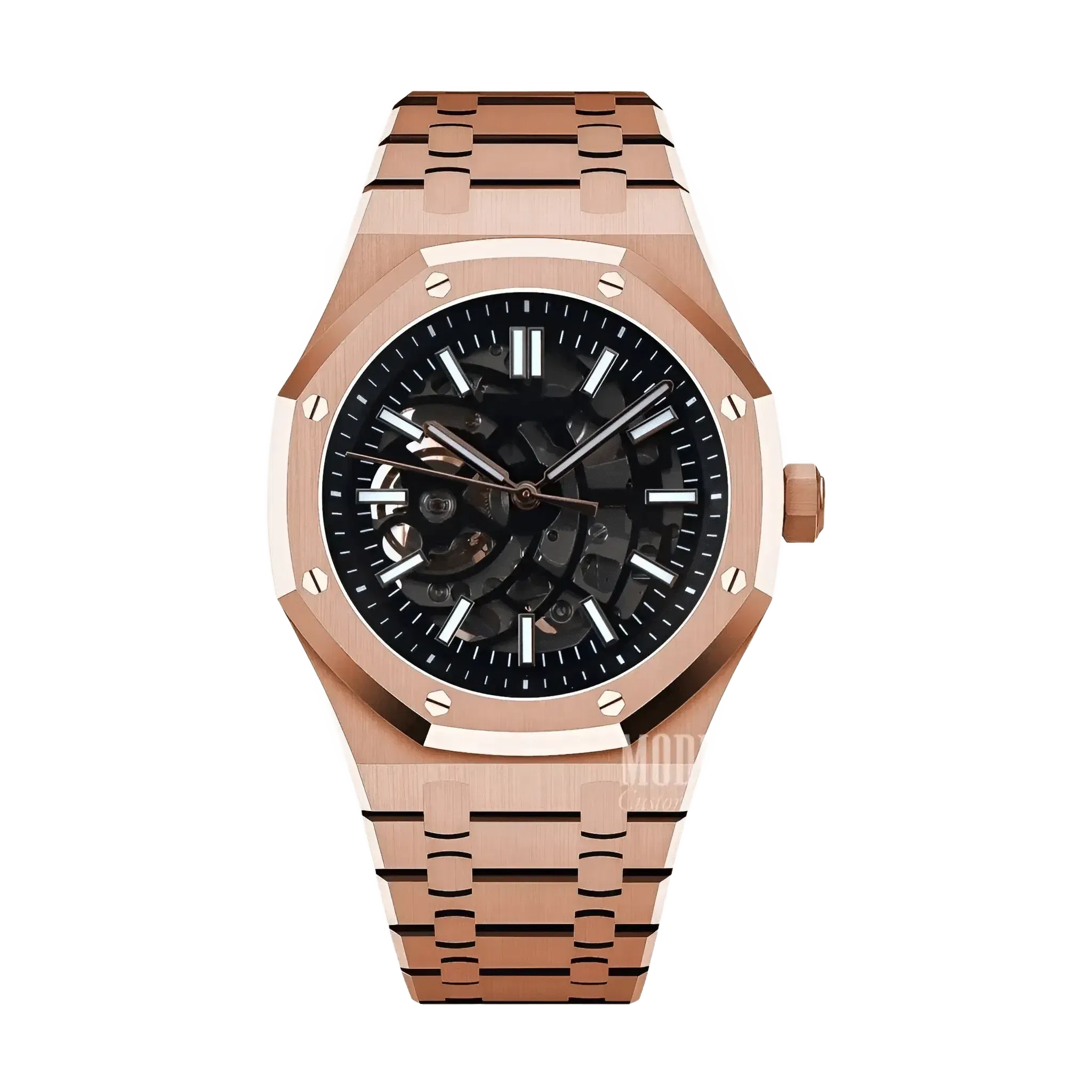 ModOak Rose Gold Skeleton (Original Seiko Movement)
