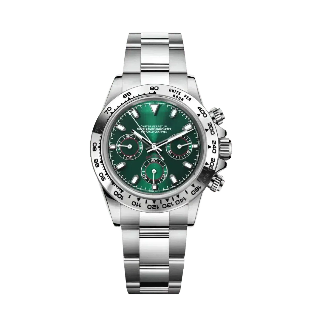 Modtona silver Green (Original Seiko Movement)