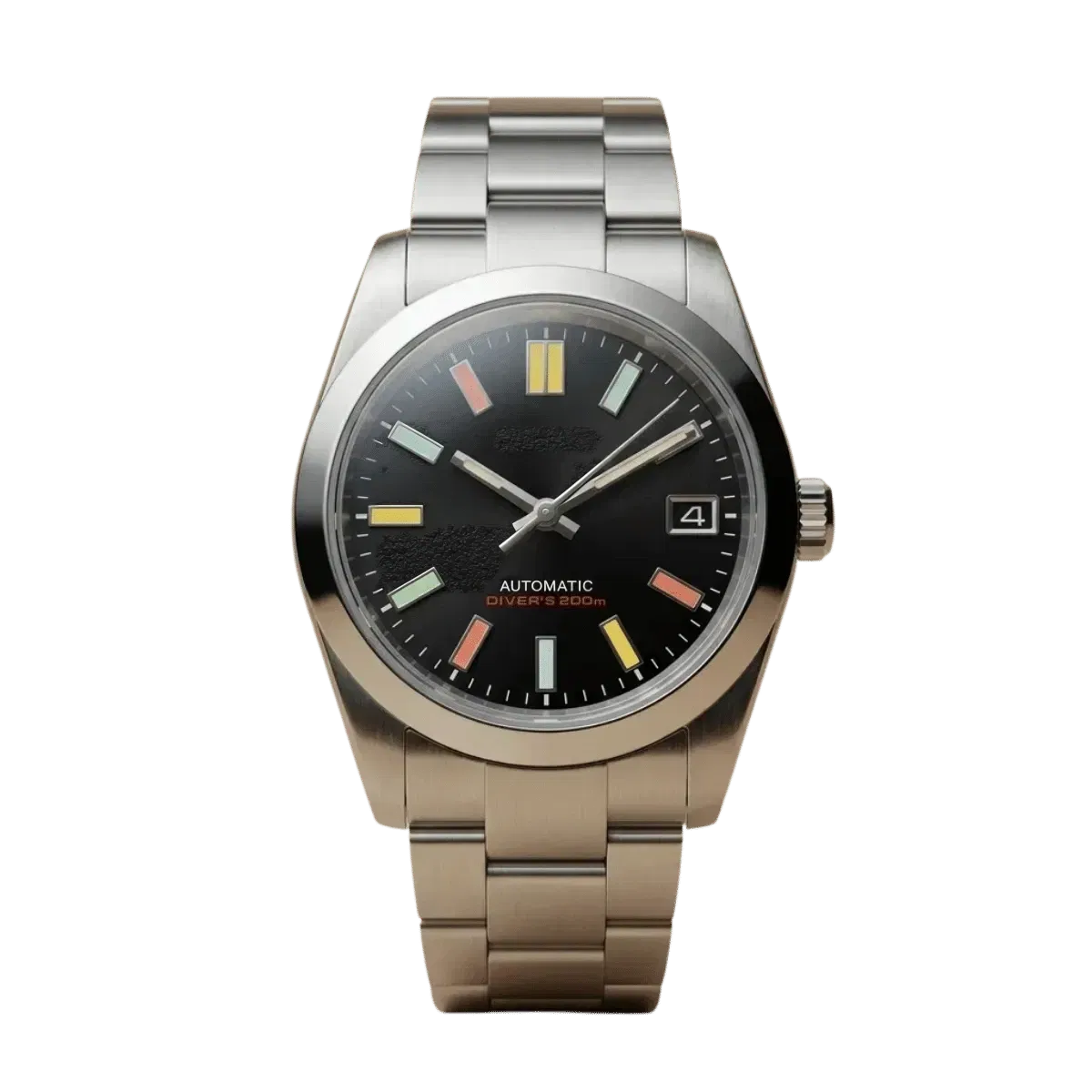 ModJust Spectrum Oyster'Color Index Black Dial & Steel Bracelet (Original Seiko Movement)