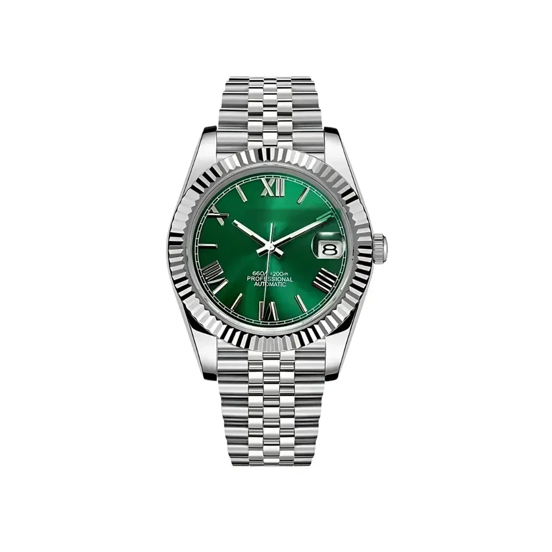 Mod Green Roman (Original Seiko Movement)