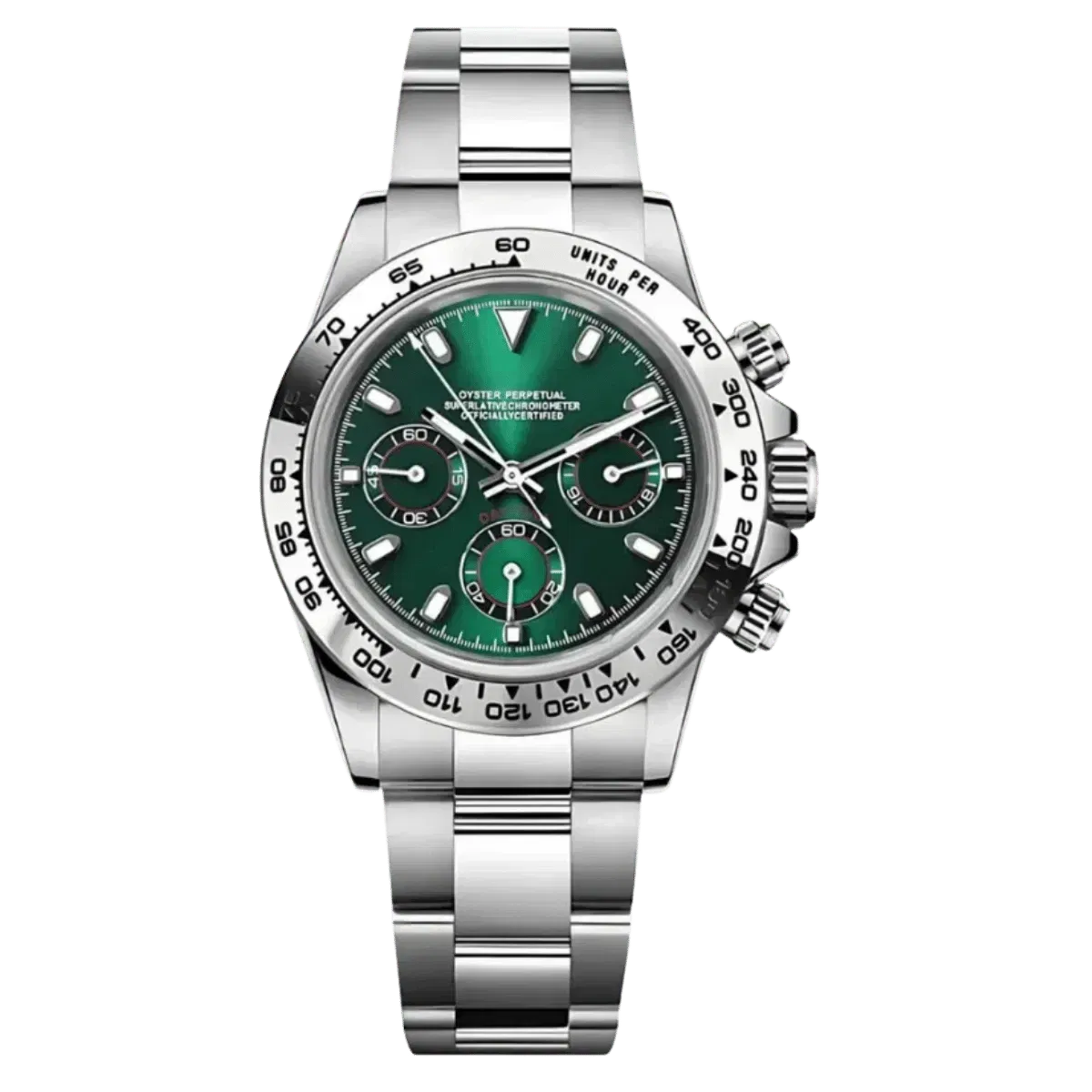 Modtona Silver - Green (Original Seiko Movement)