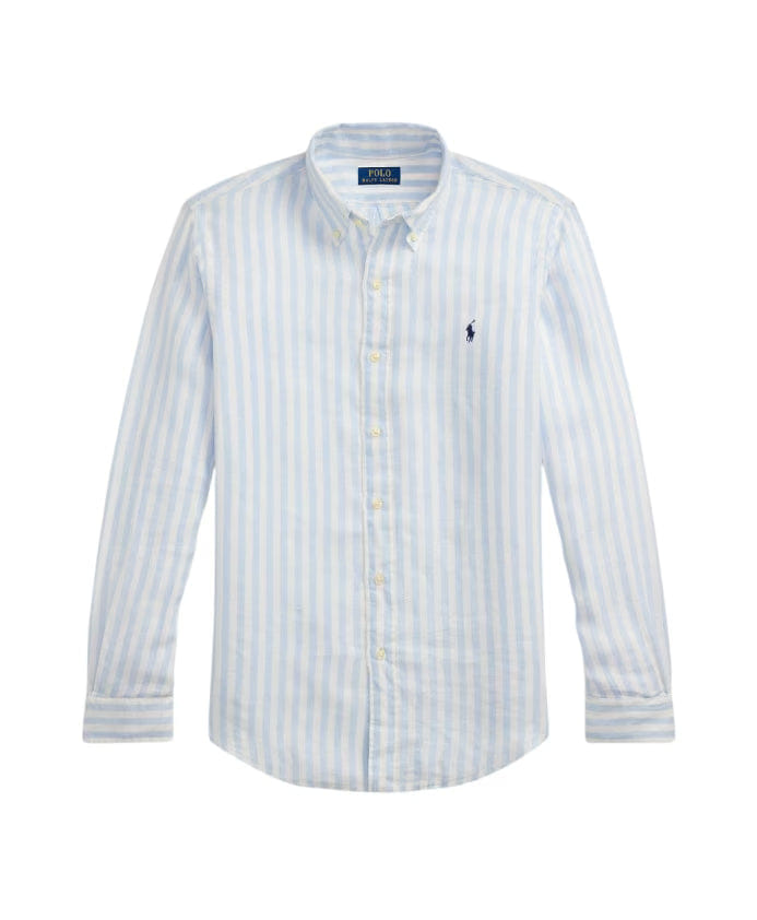 Ralph Lauren Custom Fit Striped Linen Shirt