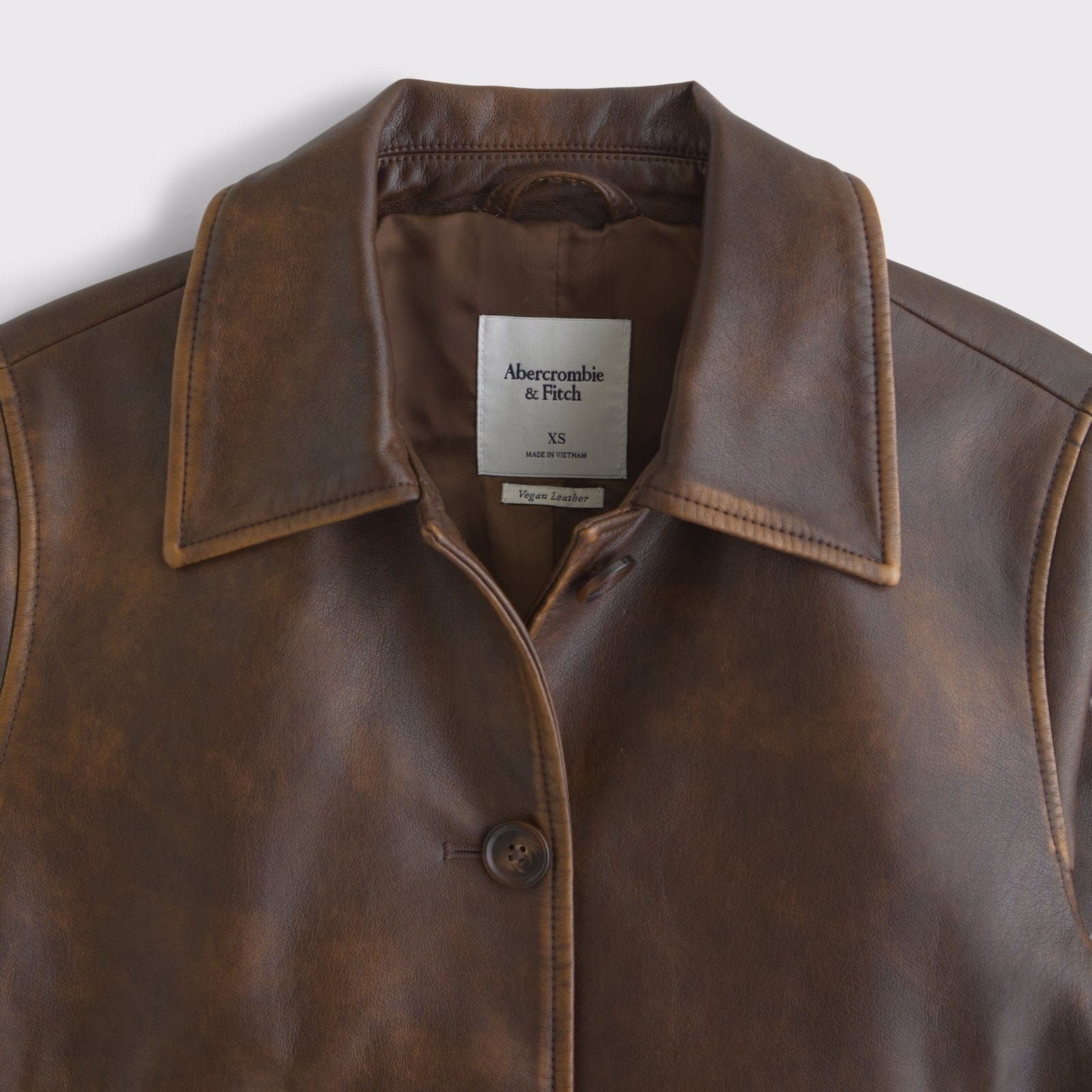 Abercrombie Slim Vegan Leather Jacket