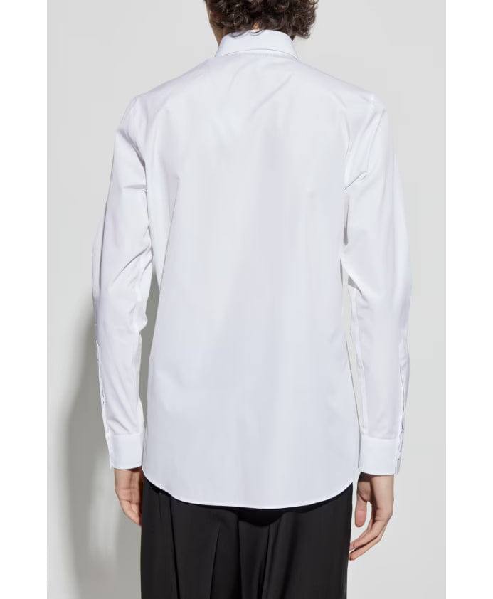 Moschino Cotton shirt with embroidered logo