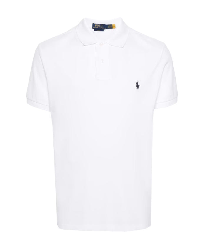 Polo Ralph Lauren White Cotton Polo with Pony Motif