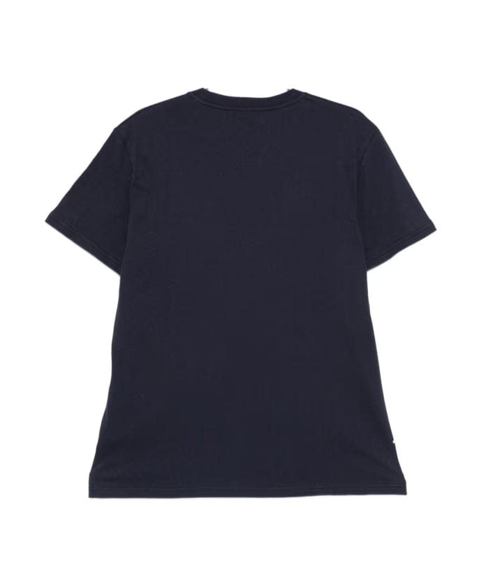 Moschino Blue Crew Neck Logo T-shirts