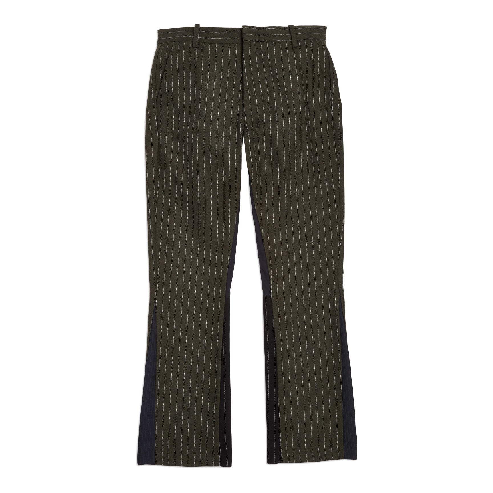 Gallery Dept Pinstripe Dress Pant Flare Dark Green