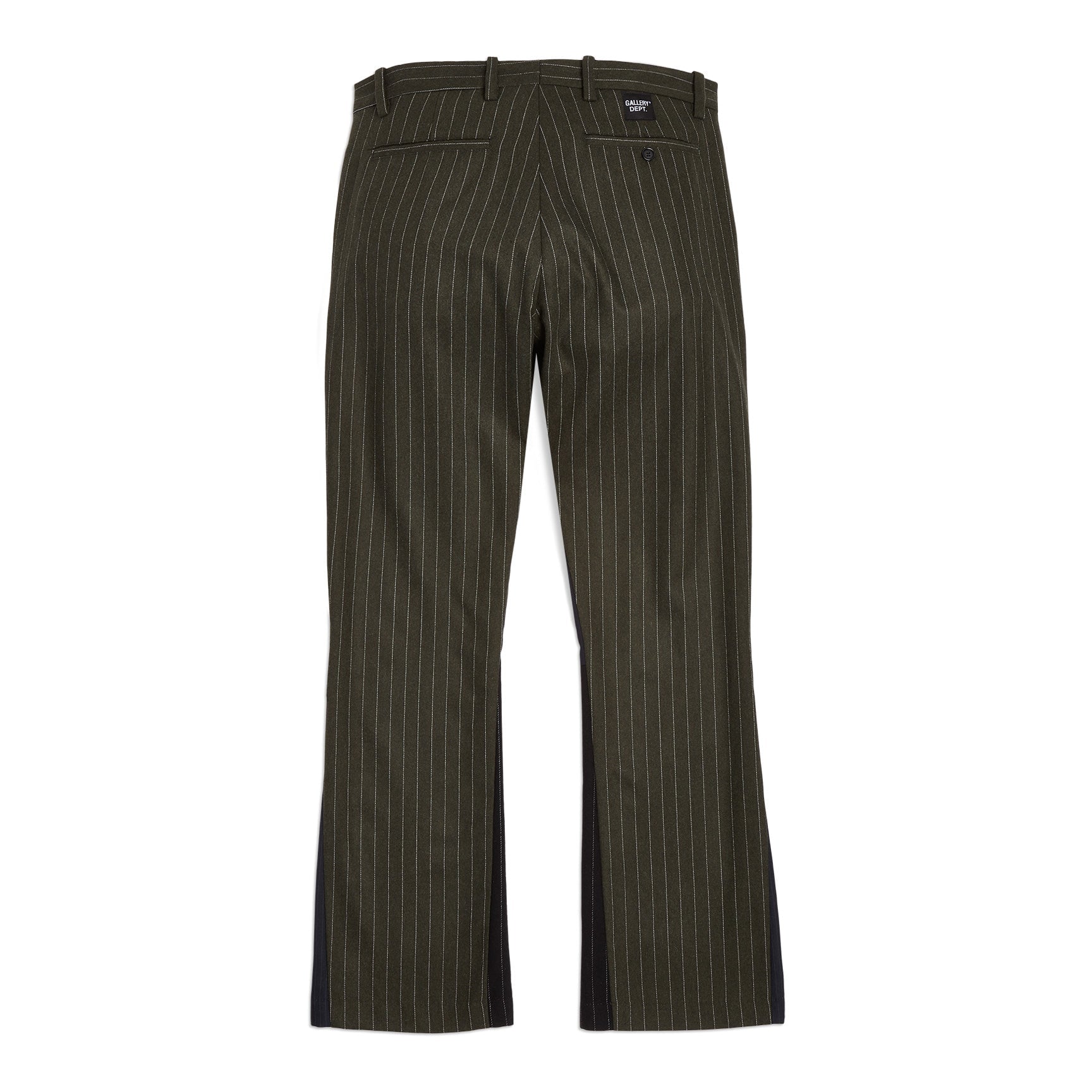 Gallery Dept Pinstripe Dress Pant Flare Dark Green