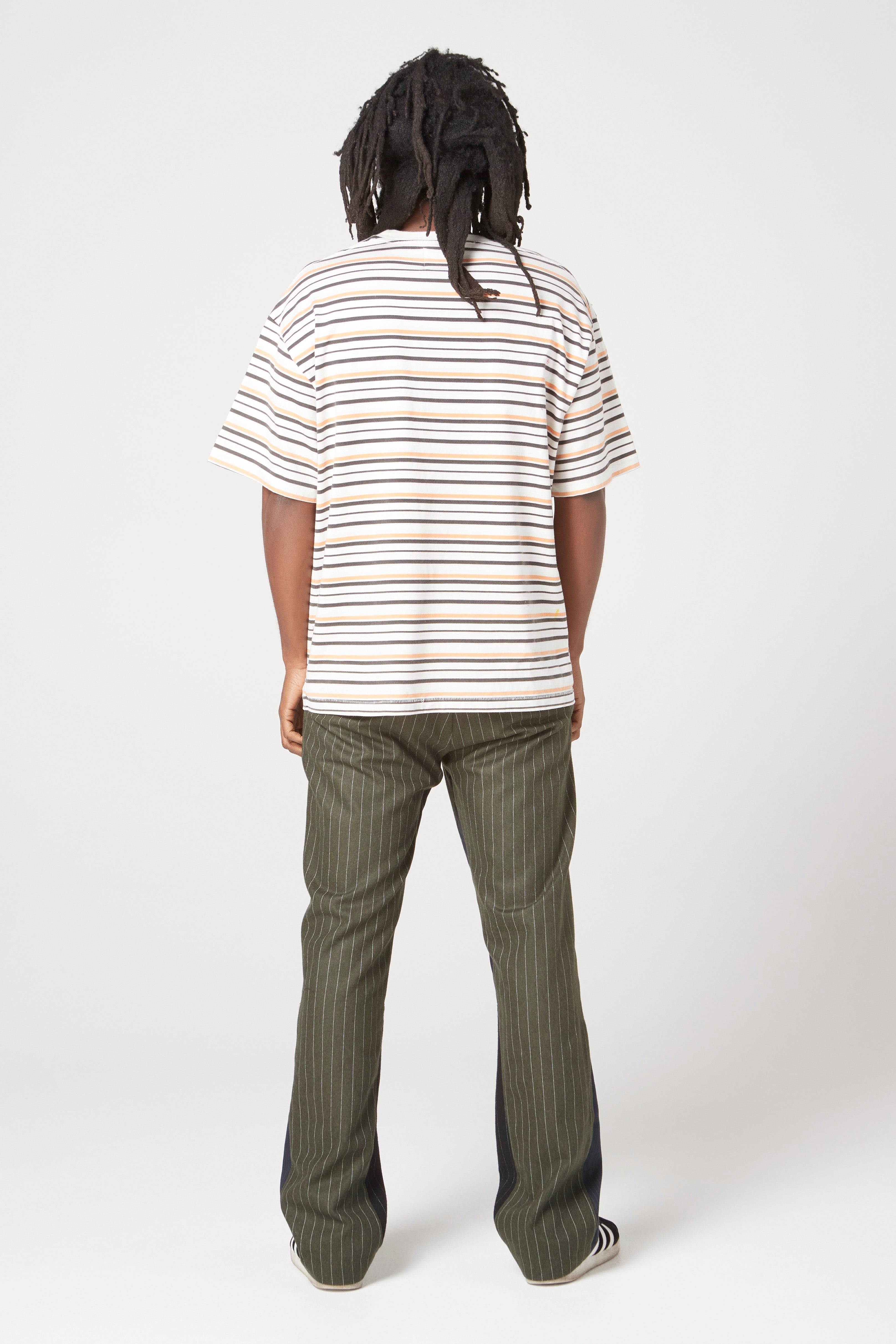 Gallery Dept Pinstripe Dress Pant Flare Dark Green