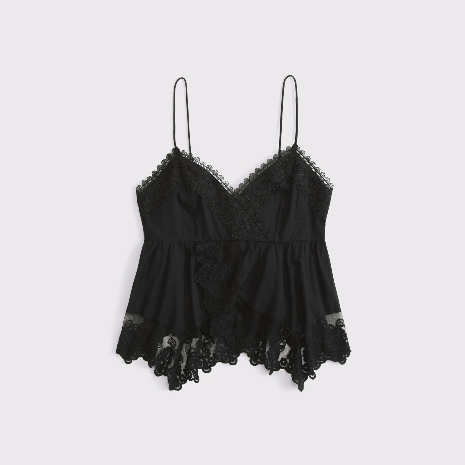 Abercrombie Babydoll Lace-Trim Cami