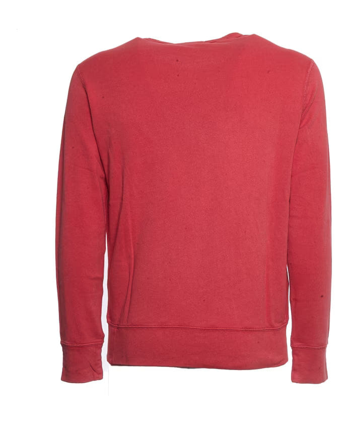 Polo Ralph Lauren Red Spring Sweatshirt with Embroidered Pony