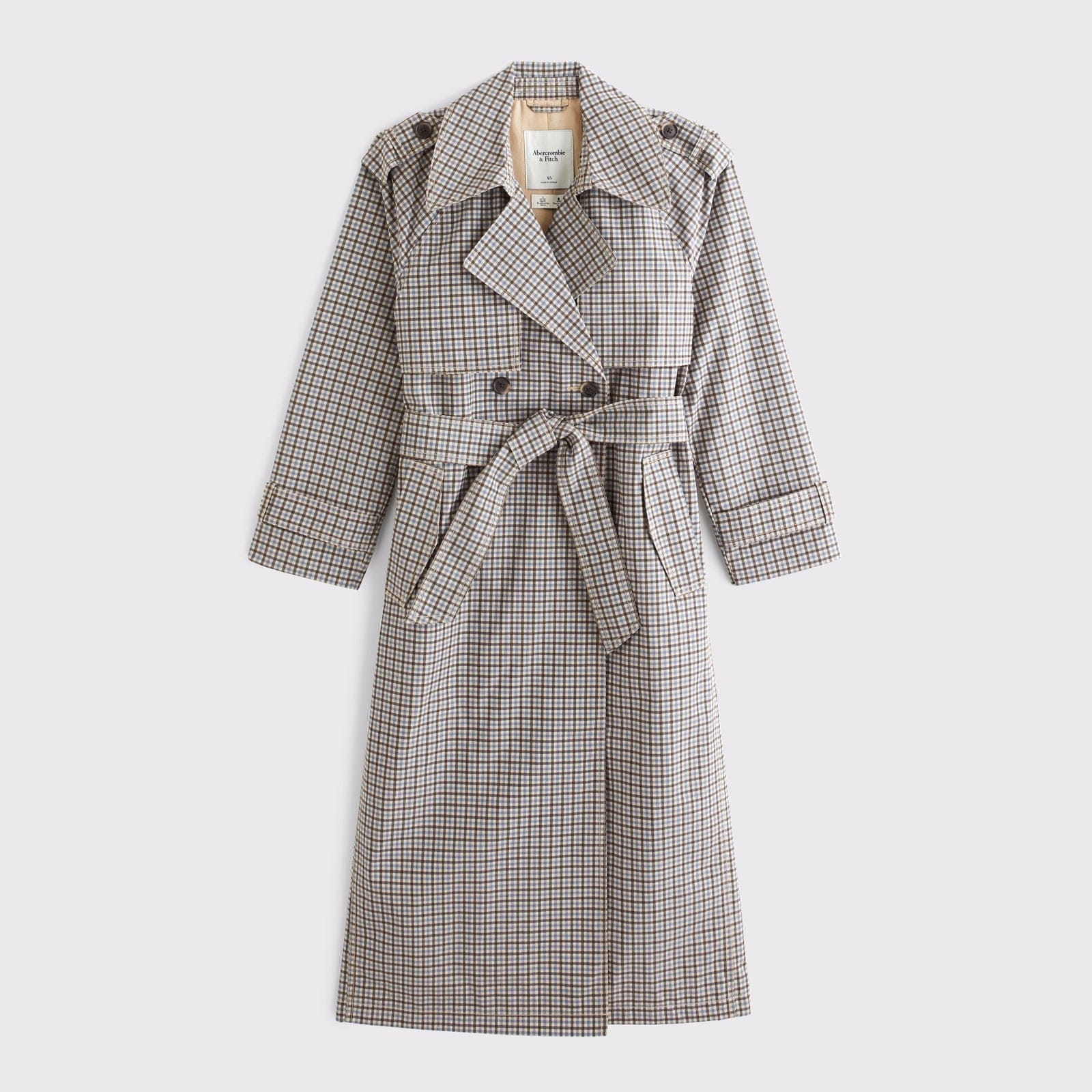 Abercrombie A&F Carrie Long Trench Coat