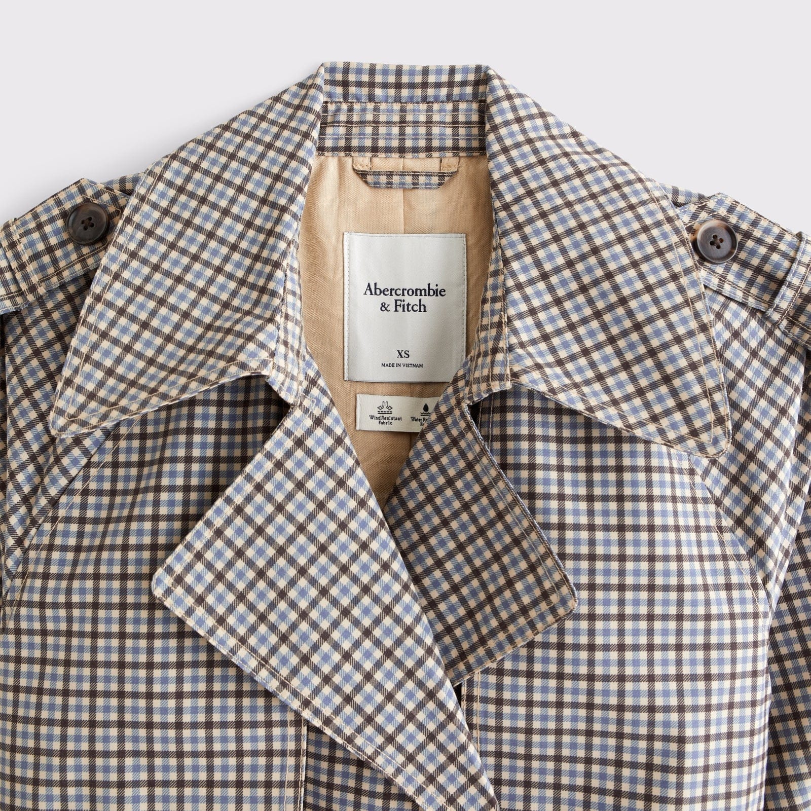 Abercrombie A&F Carrie Long Trench Coat