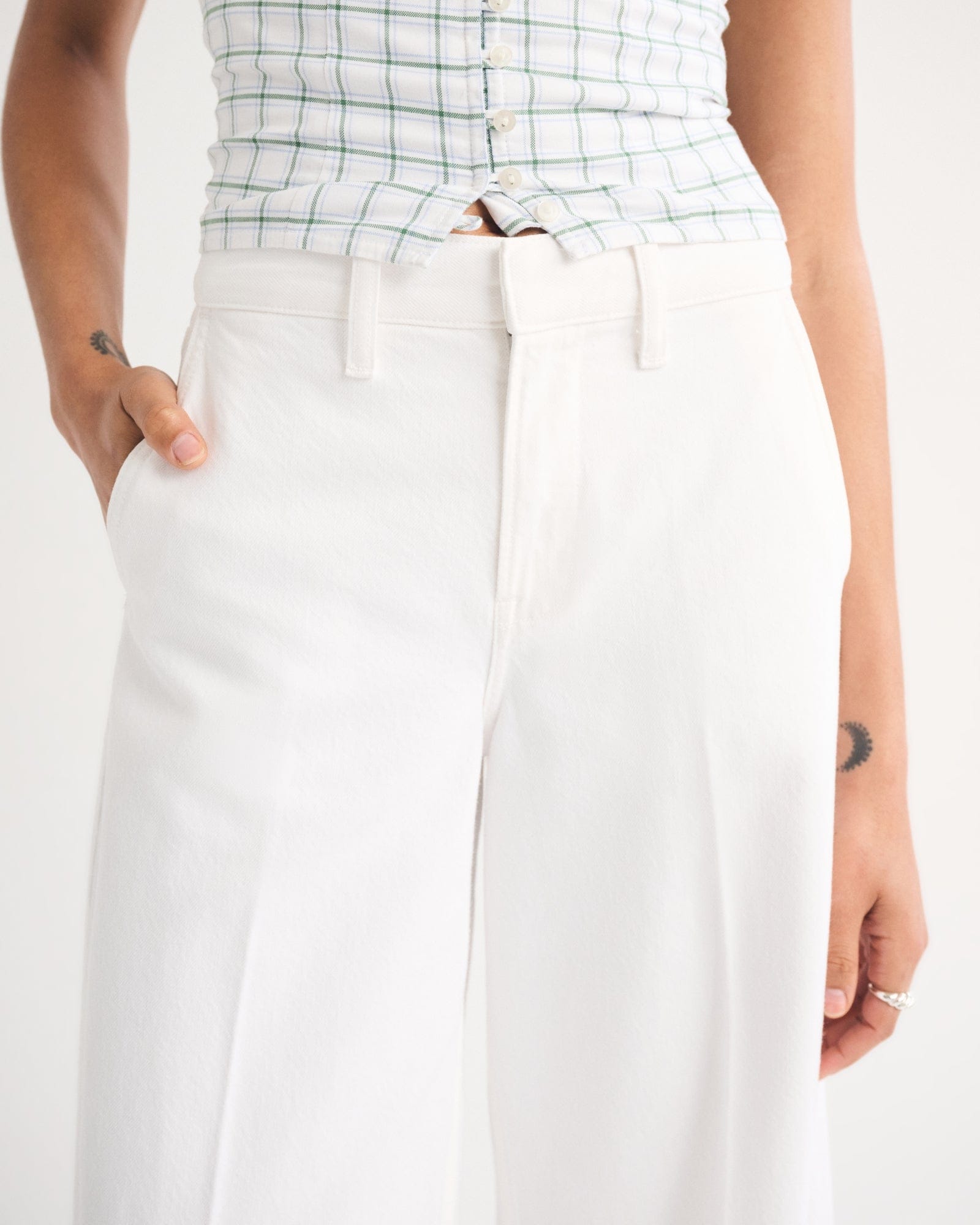 Abercrombie High Rise Culotte Jean