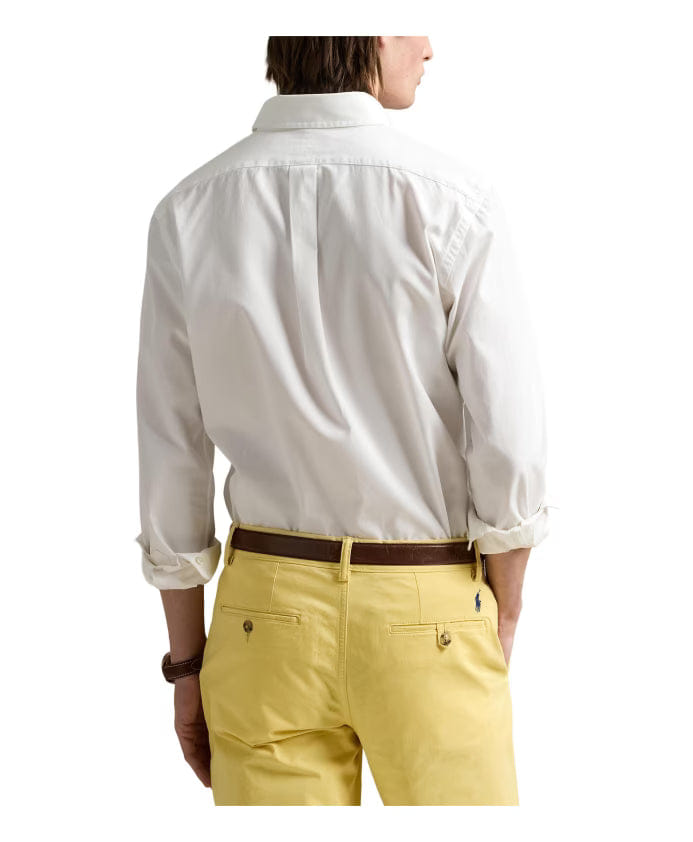 Polo Ralph Lauren White Button-Down Shirt with Pony Embroidery